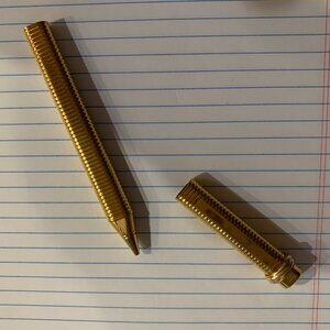Vintage LE MUST DE CARTIER Plaque D or (Gold Plated) Pen